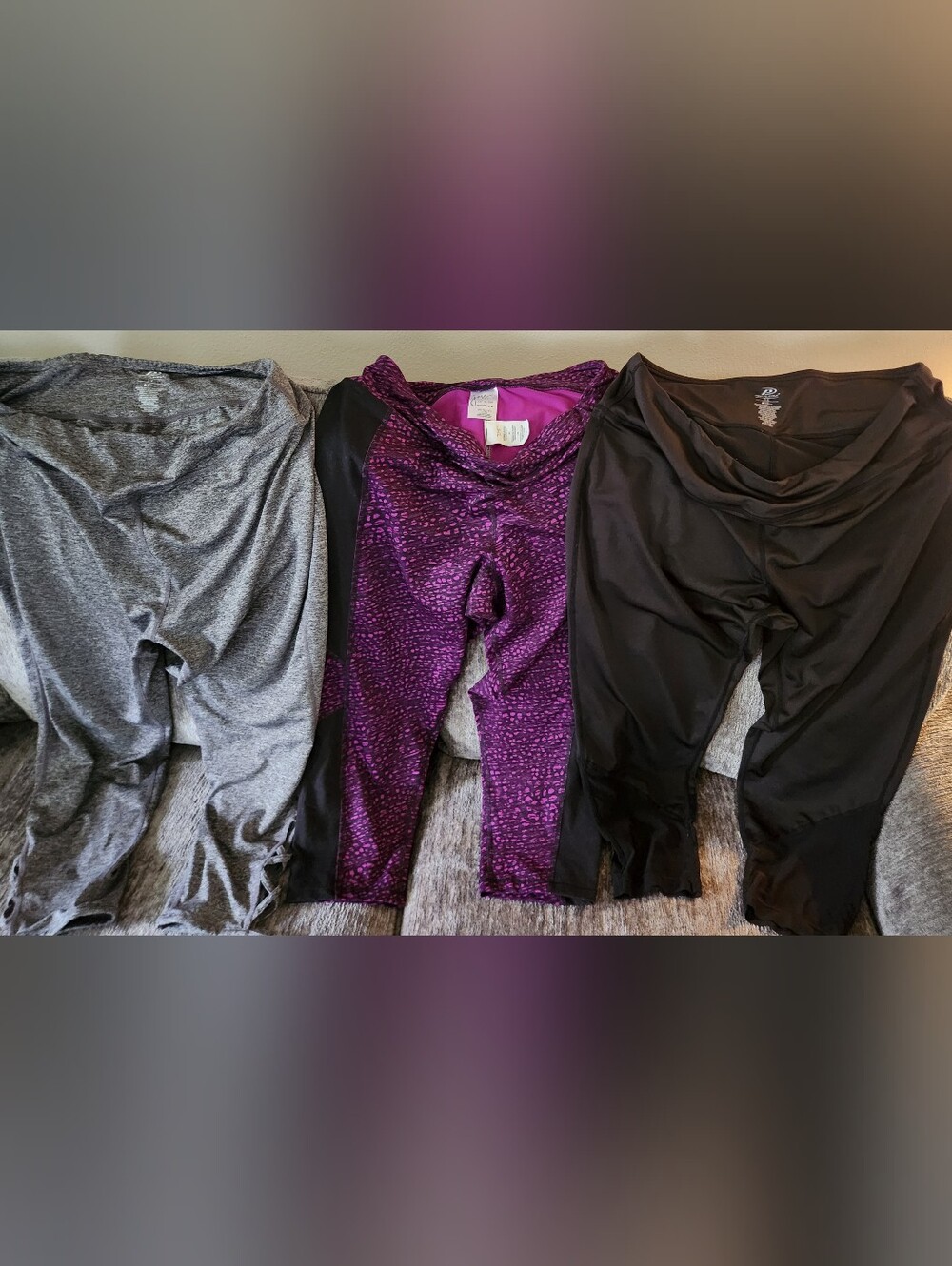Women's Plus Size Active Leggings Bundle 1X